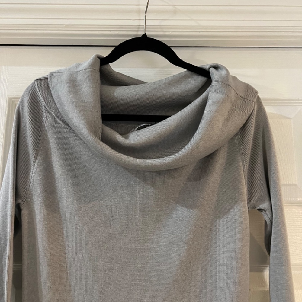 MM Lafleur Off Shoulder Grey Lalita Knit Jersey Midi Dress, Size Small NWOT - Picture 3 of 5